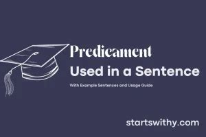predicament in a sentence|PREDICAMENT in a Sentence Examples: 21 Ways to Use .